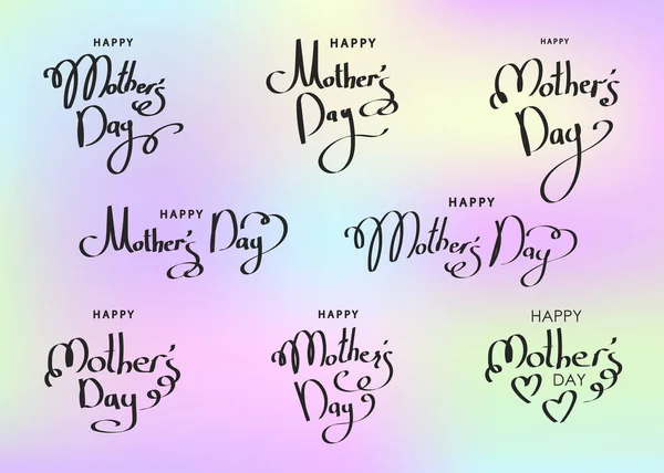 Buona festa della mamma lettering. — Vettoriale Stock