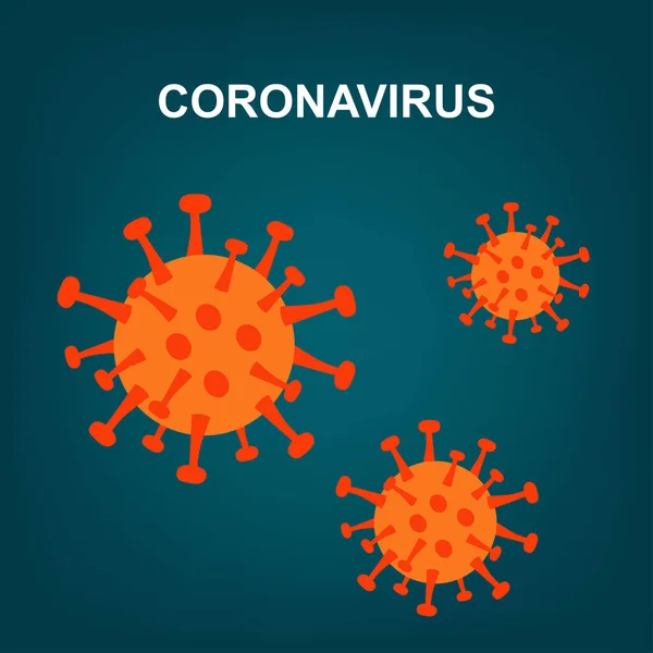 Wuhan Regény Légzőszervi Coronavirus 2019 Izolált Kék Alapon Állj 2019 — Stock Vector