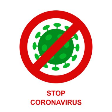 Wuhan 'ın yeni solunum yolu Coronavirus 2019 ve Red Stop İçki Yasağı tabelası. Dikkat 2019-NCoV virüsü. COVID-2019 salgını. Tehlikeli salgını önlemek için. Antiviral aşı ikonu. Vektör uyarı simgesi çizimi.