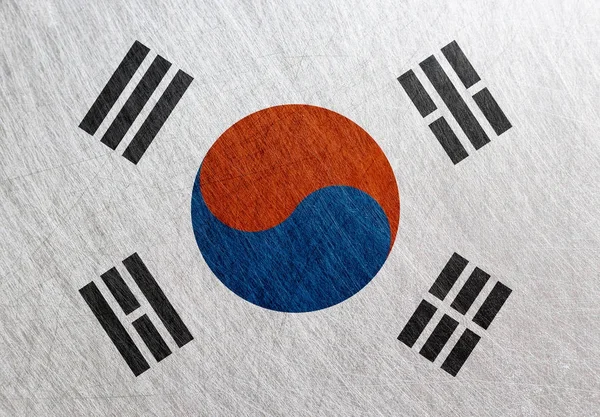 Flaga Republiki Korei — Zdjęcie stockowe