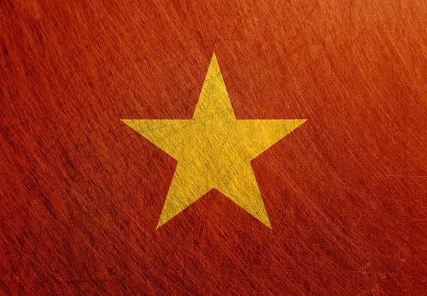 Vietnam vlag vintage — Stockfoto