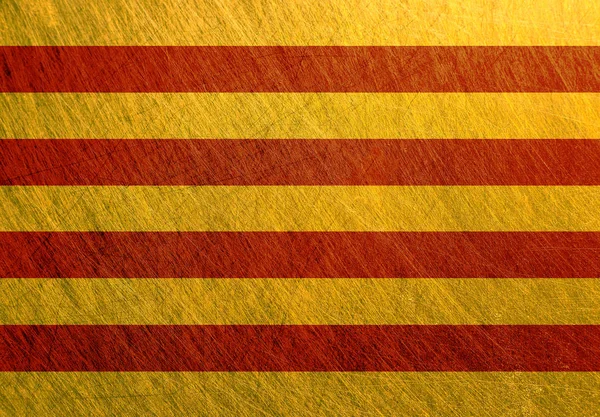 Catalogna bandiera metallo vintage — Foto Stock