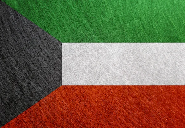 Кувейт прапор металевої Вінтаж — стокове фото
