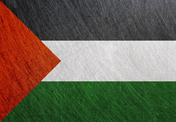 Palesztin zászló fém vintage — Stock Fotó