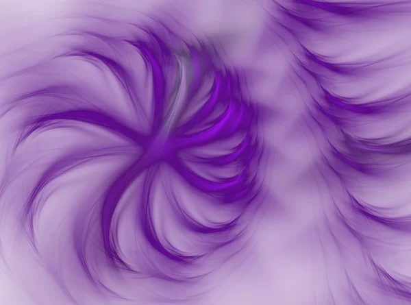 Abstrato fractal espiral roxo brilhante em uma luz — Fotografia de Stock
