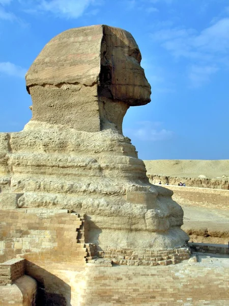 伟大的狮身人面像。吉萨，埃及开罗 — 图库照片