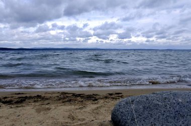 bulutlu havalarda akşam Gölü