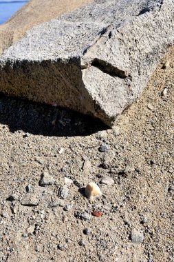 kum göl kenarında güneşin doğrudan ışınları altında doku