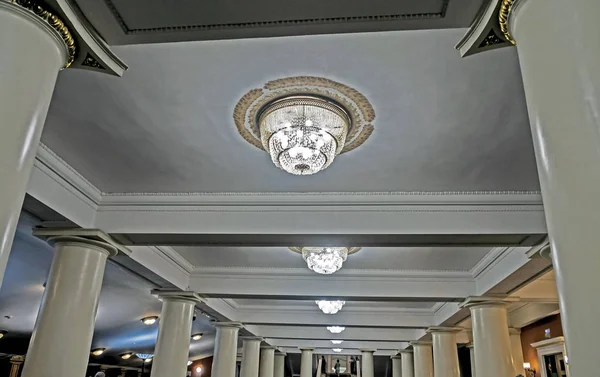 Several Classic Chandeliers Corridor Opera House — Stock Photo, Image