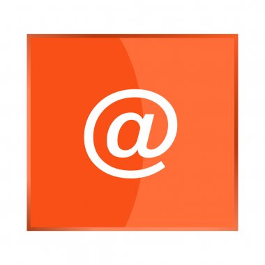 Köpek, posta, vektör simgesi, e-posta