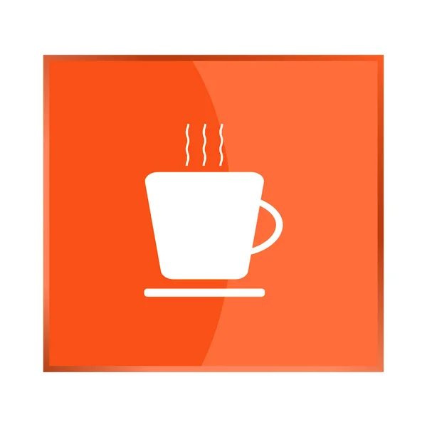 Icône vectorielle indique l'existence d'un café, salle à manger . — Image vectorielle