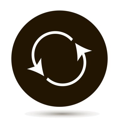 Dolaşan simgesi. Sıfırlama düğmesi yeniden yükle simgesini.