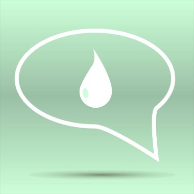 Vektör çizim üzerinde mavi arka plan damla