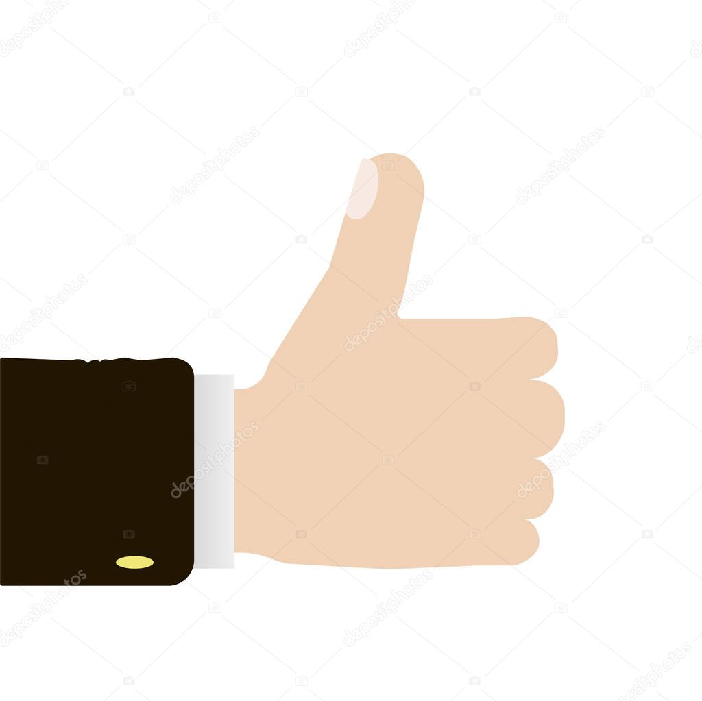 Many thumbs up. Social network likes, approval, customers feedback concept. Modern flat design concepts for web banners, web sites, printed materials, infographics. Creative vector illustration