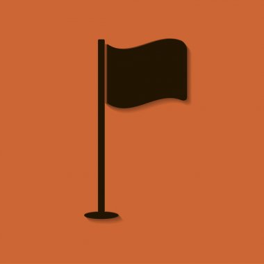 bayrak ikonu vektör illüstrasyonu