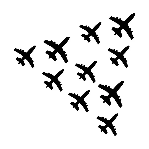 Aircraft icon. Aircraft Vector isolated. Flat vector illustratio — Stock Vector