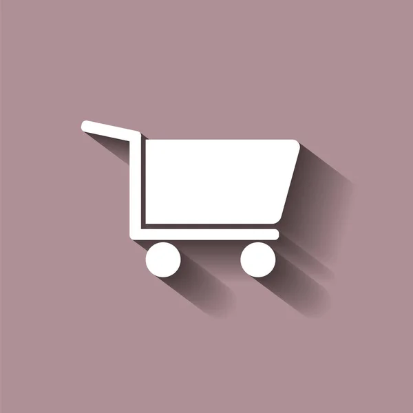 Carro de compras. Icono del vector - carro para mercancías muestra la presenc — Archivo Imágenes Vectoriales
