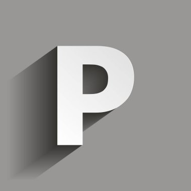 Vektör Park simgesi, yazıt s. otopark Sign.Vector içerir