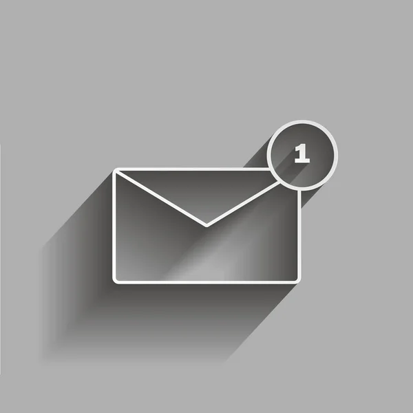 Vektor kép - üzenet jött. ikont egy üzenet, e-mail, sms v — Stock Vector