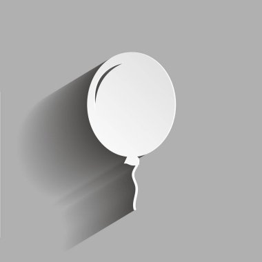 Vektör simgesi görüntü balon. Vektör çizim gölge tasarımı ile