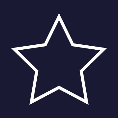 Vektör simge beş köşeli yıldız