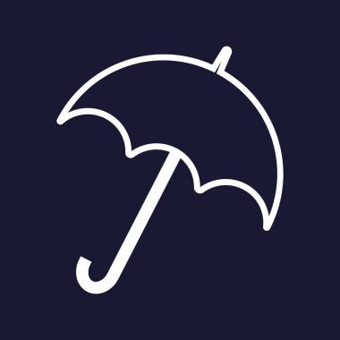 Vektör şemsiye simge tasarlamak.