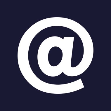 Gölge ile köpek ve posta vektör simgesi