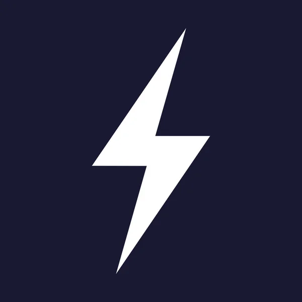 Vektor Strom Symbol Auf Blauem Hintergrund — Stockvektor