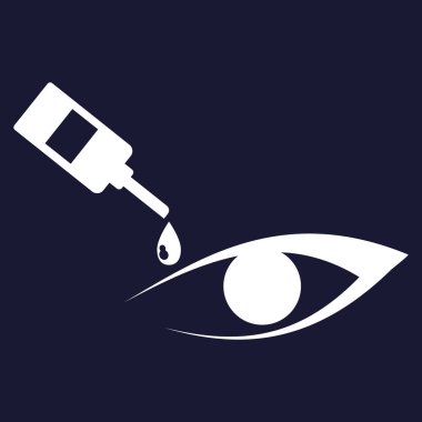 Vektör simge damla gözler ve gözleri, logo için