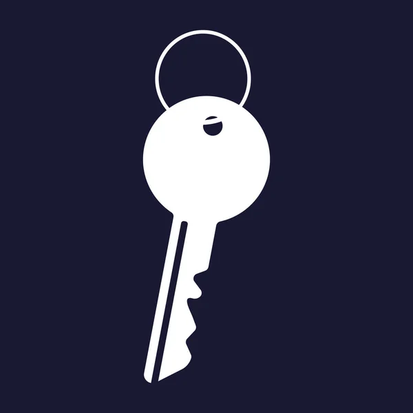 Векторная иконка ключа от двери квартиры или офиса — стоковый вектор