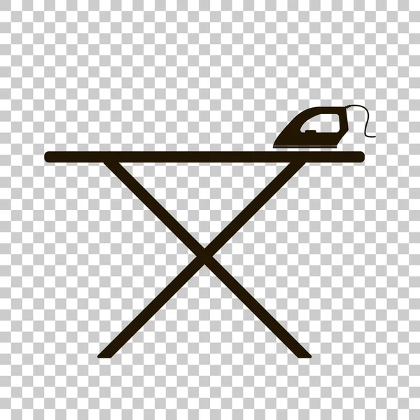 Векторна іконка чорне залізо і прасувальна дошка. Побутова техніка — стоковий вектор