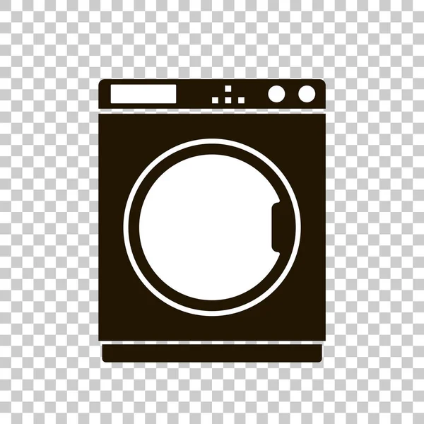 Vector pictogram van een wasmachine. Huishoudelijke apparaten — Stockvector