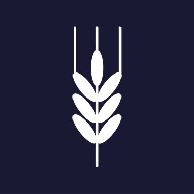 Kulakları buğday, Mısır gevreği. Yulaf kulak. Çavdar kulaklar. Dar vektör simgesine