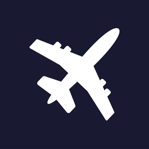 Icône avion ou avion. Illustration vectorielle plate Icône vectorielle — Image vectorielle