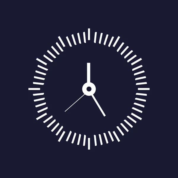 Illustrazione vettoriale icona dell'orologio. Ufficio orologio illustrazione con s — Vettoriale Stock