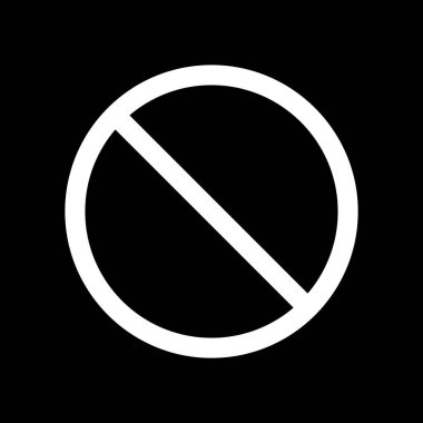 Vektör simge işareti yasaklayan. İmkansız. Durdurmak ve işareti yasak. Vect