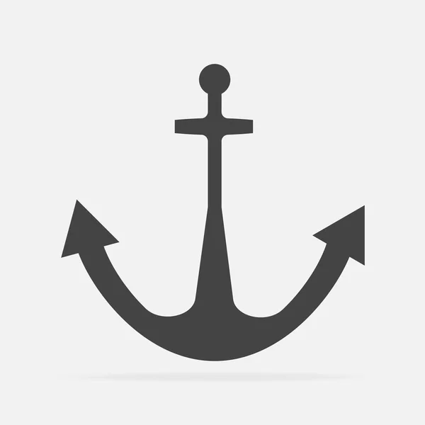 Ship's anchor vector icon. Anchor  vector illustration — Stock Vector