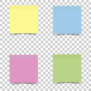 Vektör simge parlak renkli etiket notlar için. Vektör sticke