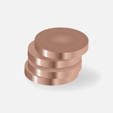 Nakit para simgesi gri arka plan üzerinde