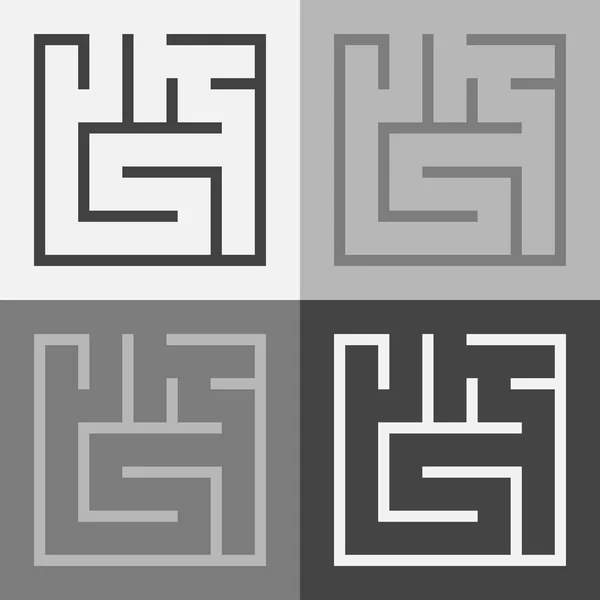 Illustration vectorielle d'un labyrinthe — Image vectorielle