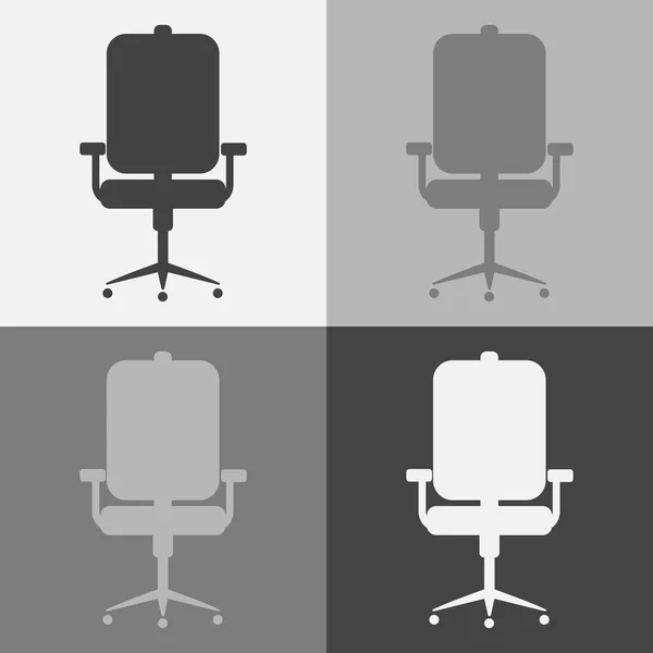 Vector icon set office chair — Stock Vector