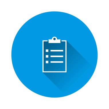 İşaretli vektör panosu ve kontrol listesi. İş tableti 