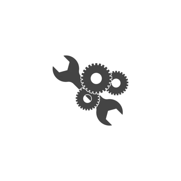 Service verktyg vektor ikon på vit isolerad bakgrund. — Stock vektor