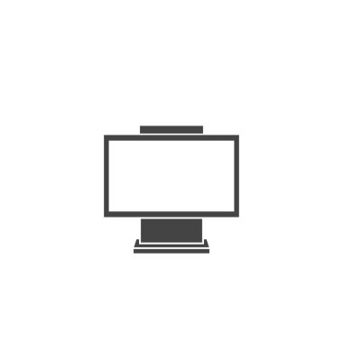 Beyaz izole arkaplanda reklam panosu simgesi. Kolayca düzenlemek için katmanlar gruplandırıldı. Tasarımın için..