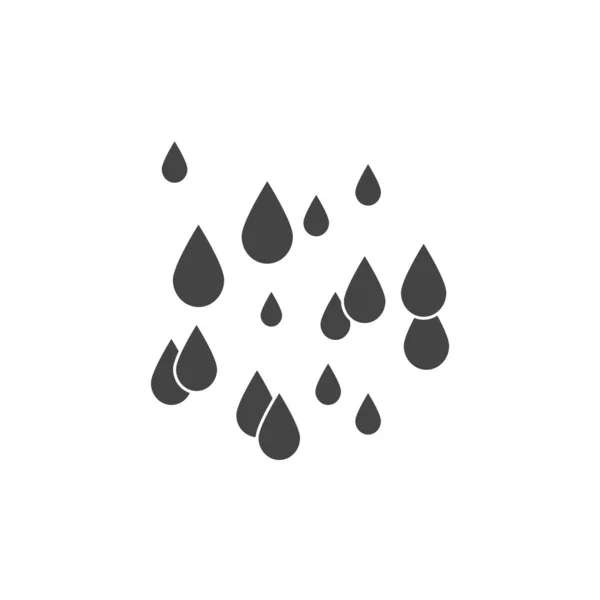 Піктограма падіння дощу на білому ізольованому фоні . — стоковий вектор