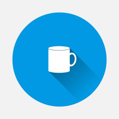 Vektör simgesi kahve tek kullanımlık fincan. Bayat kahve içeceği 