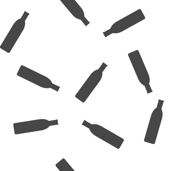 Векторна ікона Пляшка безшовна візерунок на білому тлі. Векто — стоковий вектор