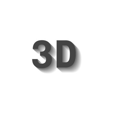 Beyaz arkaplanda 3D simge. Kolayca düzenlemek için katmanlar gruplandırıldı. Tasarımın için.