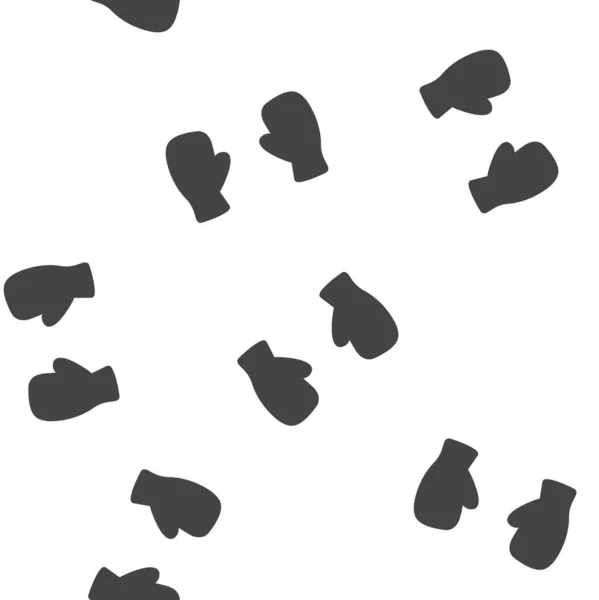 Vector icon of boxing gloves seamless pattern on a white background. — ストックベクタ