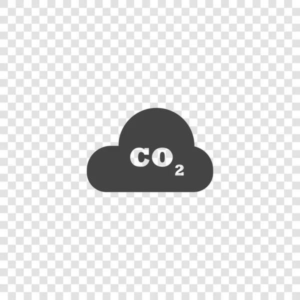 透明な背景に二酸化炭素ベクトルアイコン レイヤーをグループ化して簡単にイラストを編集できます デザインのために — ストックベクタ